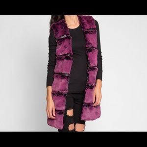 Faux fur vest